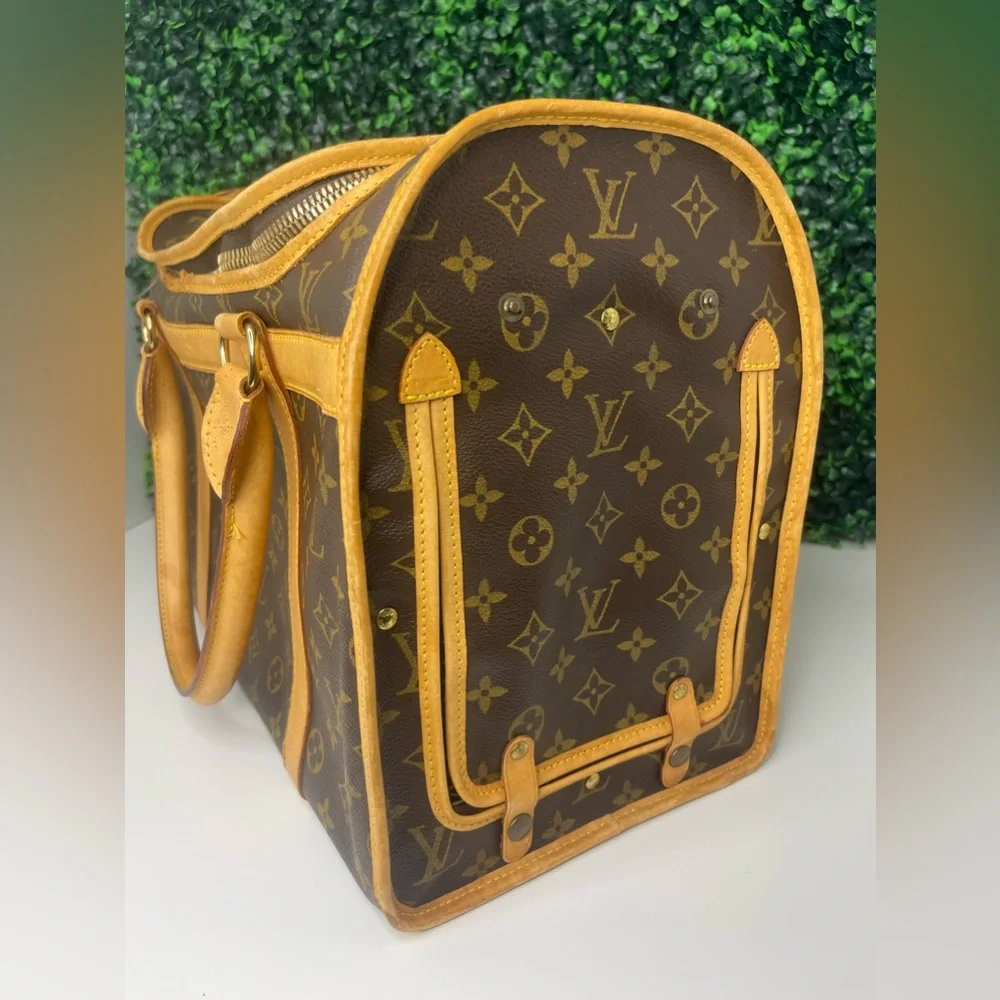 Louis Vuitton Brown Monogram Pet Carrier - Picture 4 of 16